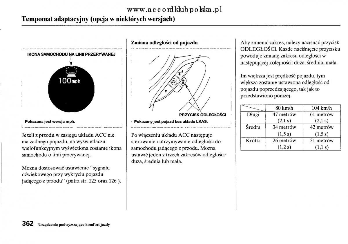 Honda Accord VIII 8 instrukcja obslugi / page 368