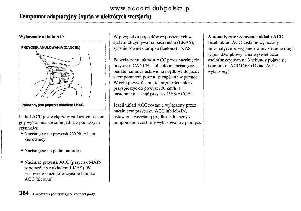 Honda Accord VIII 8 instrukcja obslugi / page 370