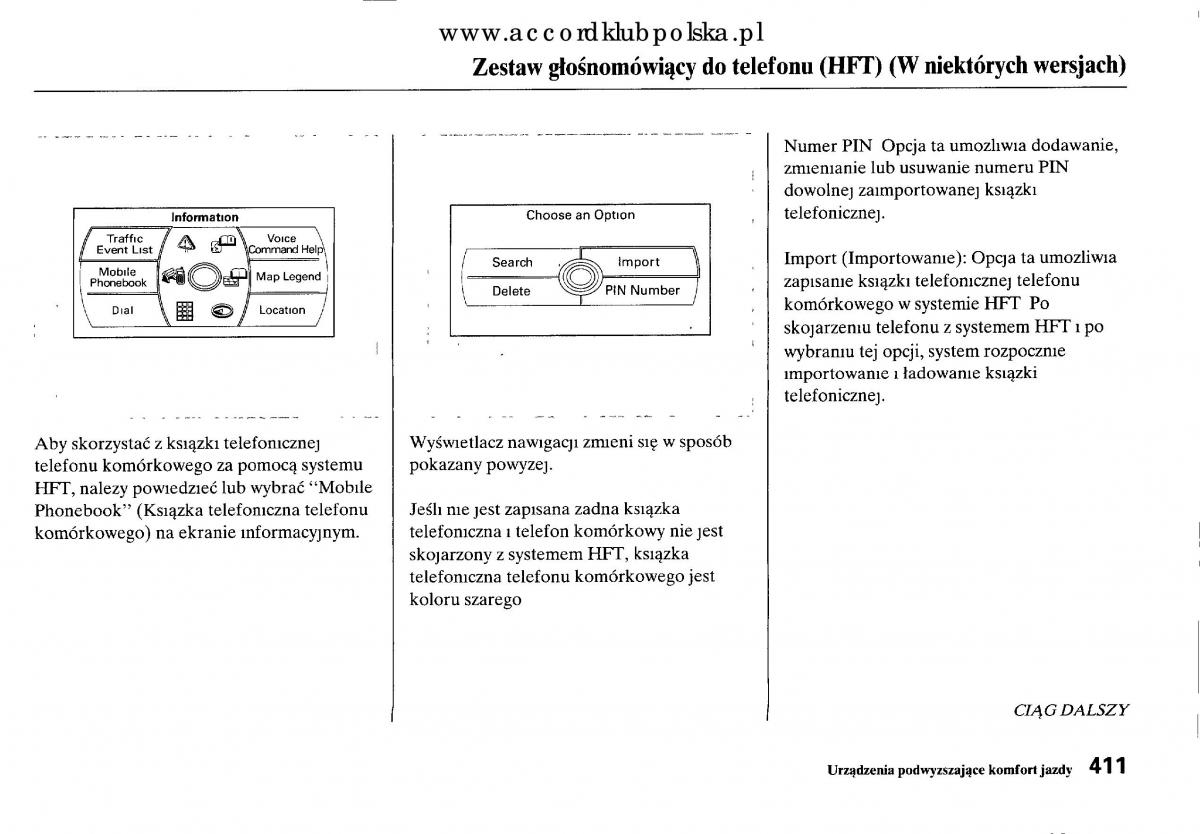 Honda Accord VIII 8 instrukcja obslugi / page 417