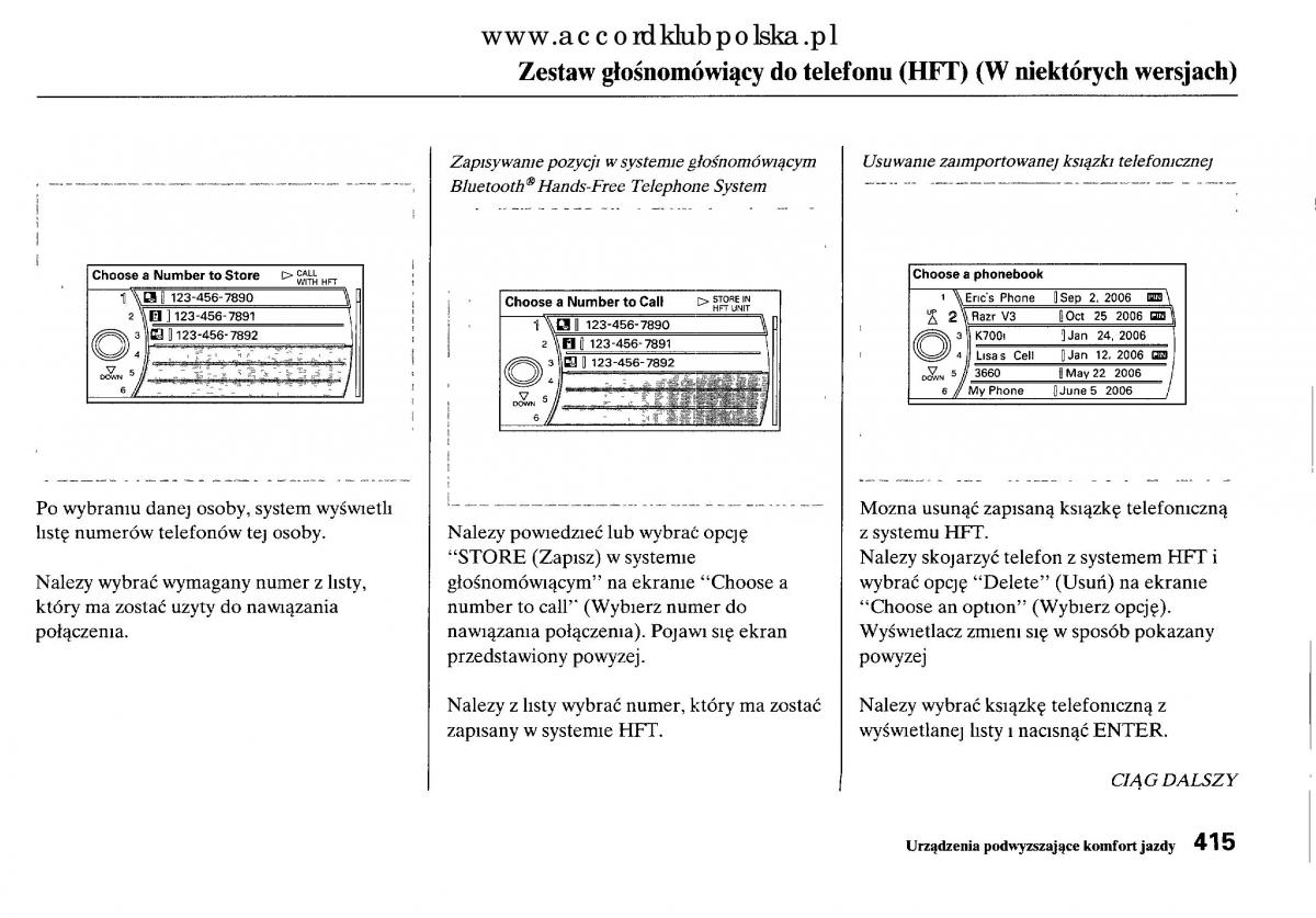 Honda Accord VIII 8 instrukcja obslugi / page 421