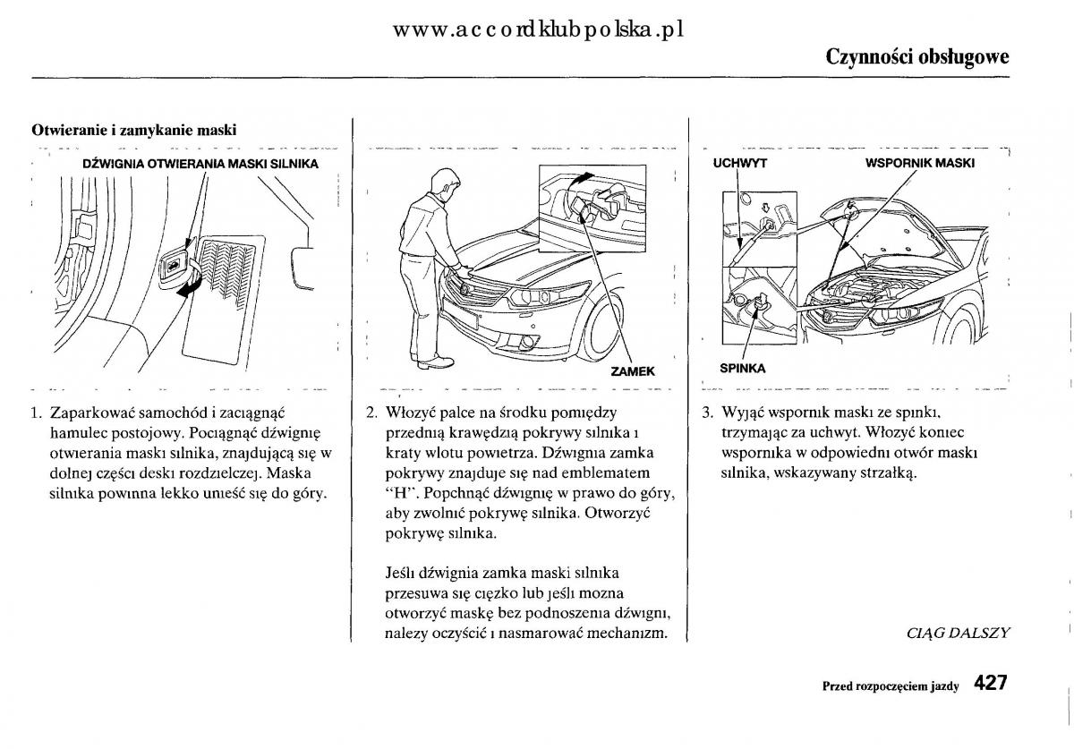 Honda Accord VIII 8 instrukcja obslugi / page 433