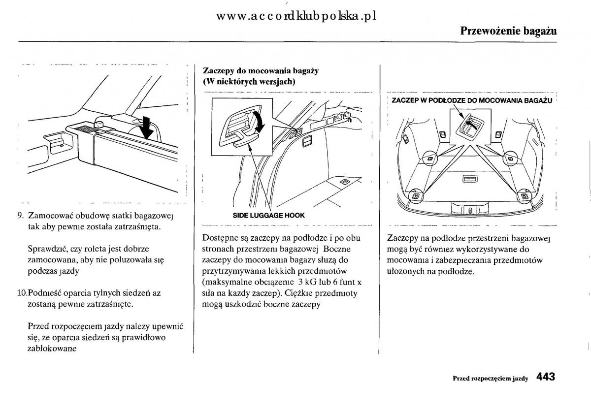 Honda Accord VIII 8 instrukcja obslugi / page 449