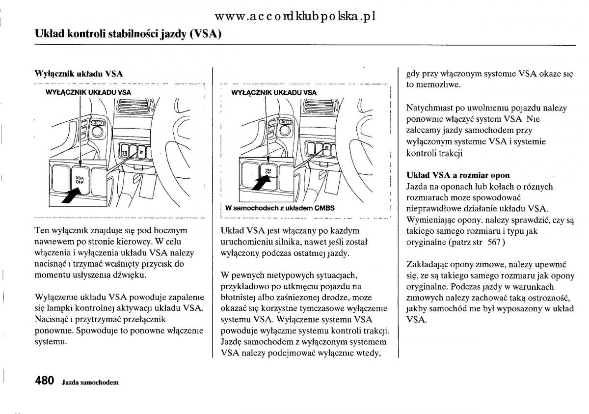 Honda Accord VIII 8 instrukcja obslugi / page 486