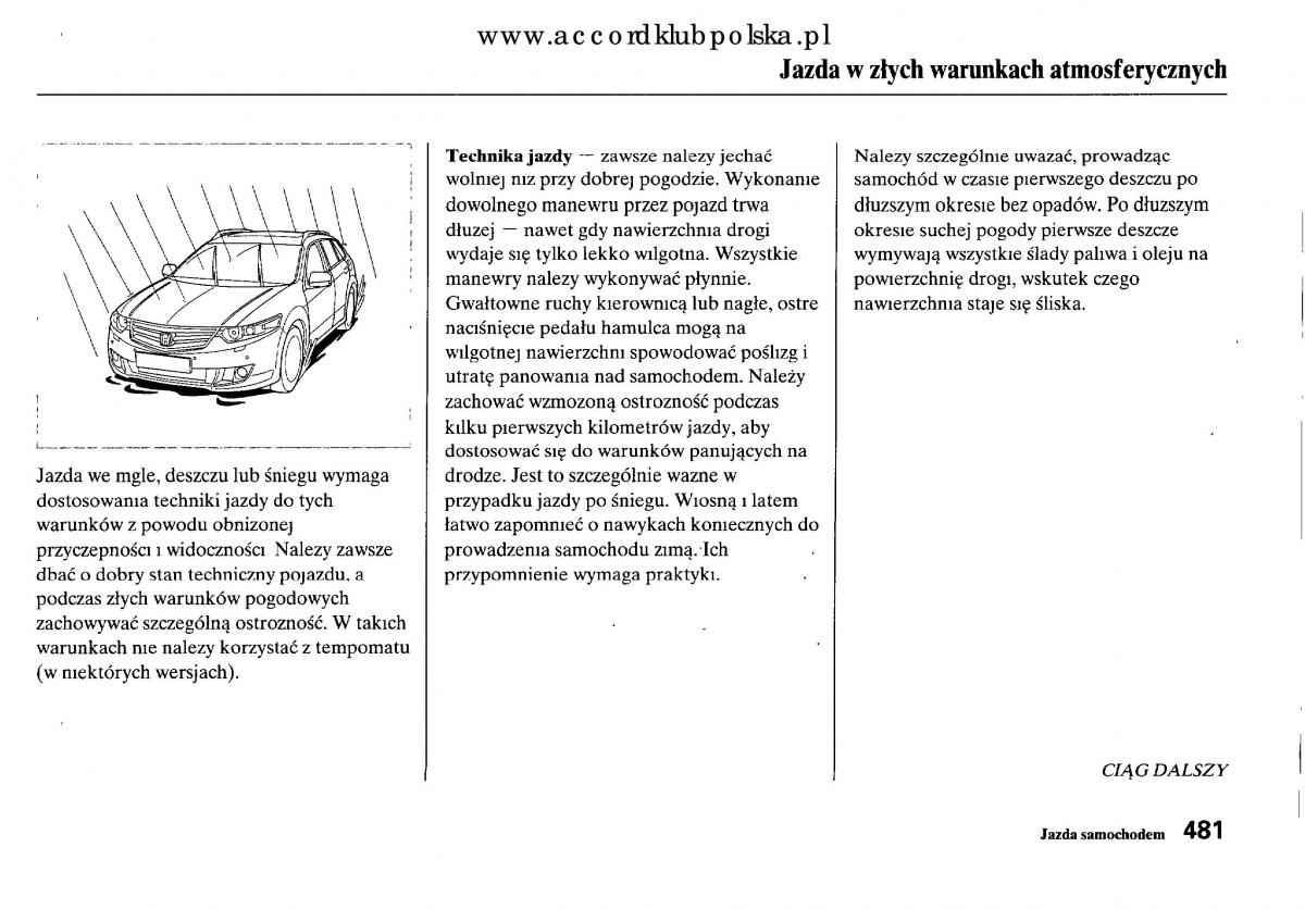 Honda Accord VIII 8 instrukcja obslugi / page 487