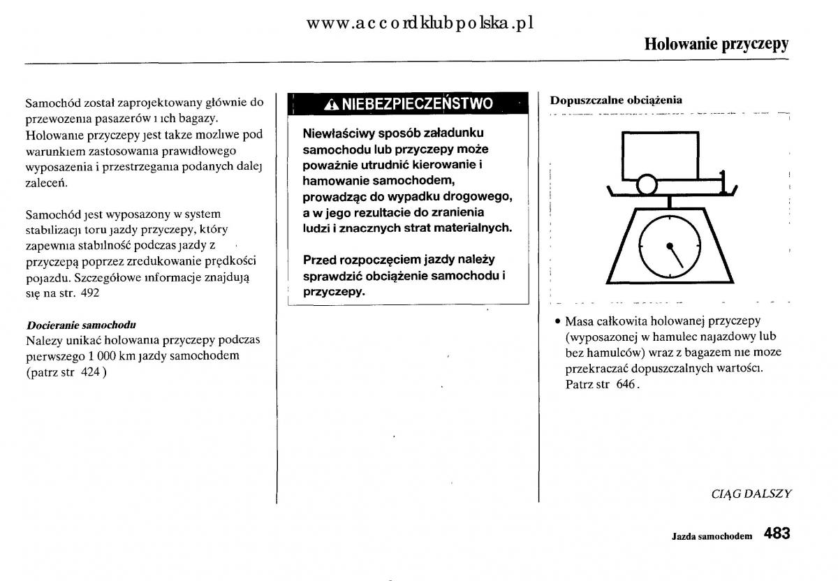 Honda Accord VIII 8 instrukcja obslugi / page 489