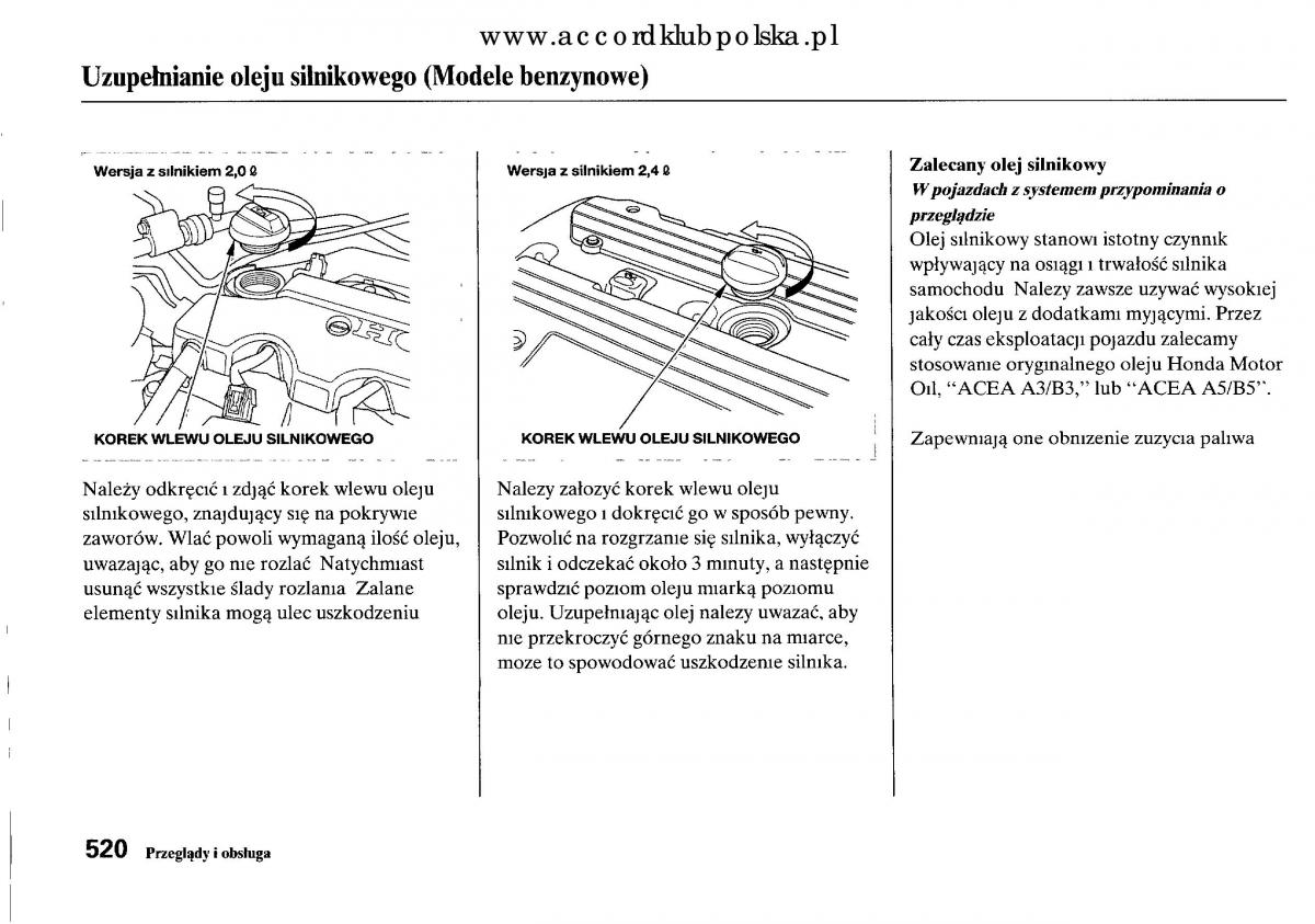 Honda Accord VIII 8 instrukcja obslugi / page 526