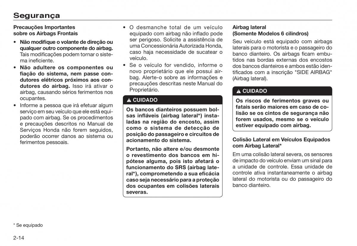 Honda Accord VIII 8 manual del propietario / page 22