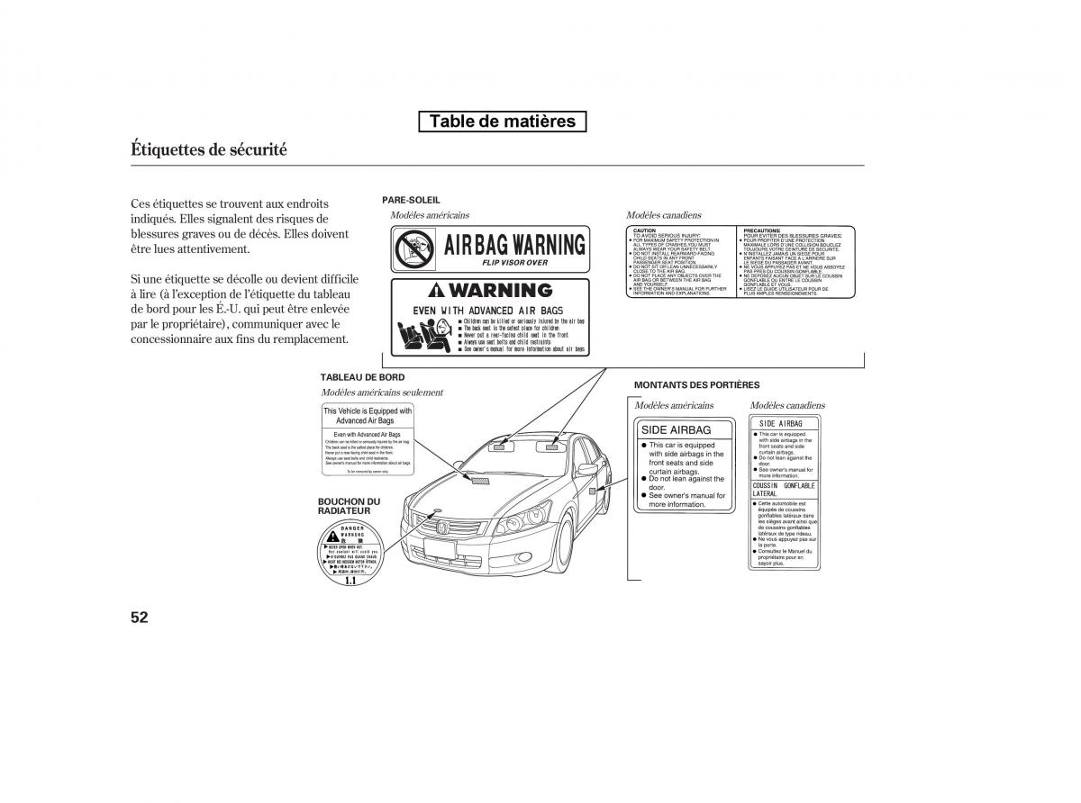 Honda Accord VIII 8 manuel du proprietaire / page 67