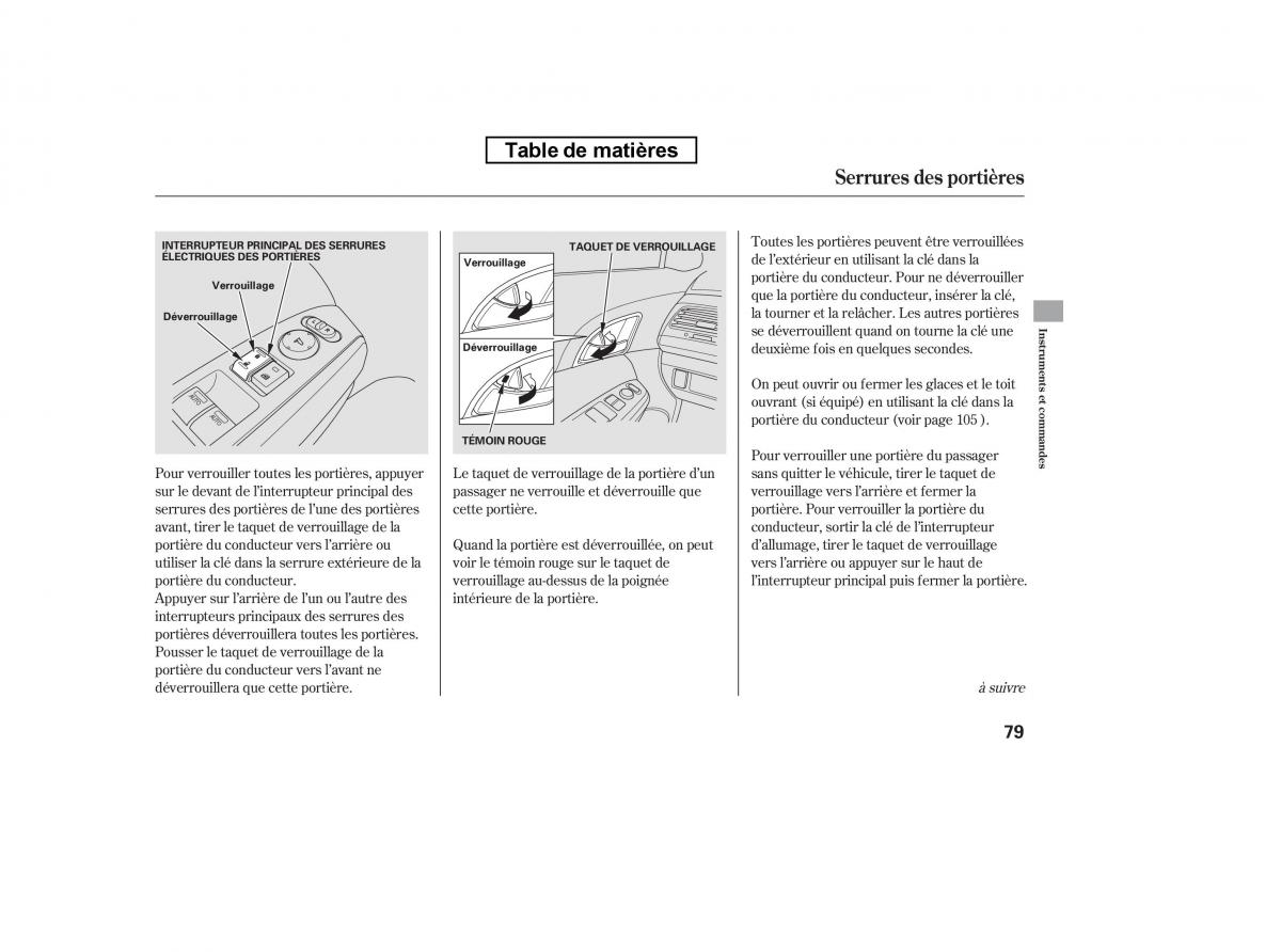 Honda Accord VIII 8 manuel du proprietaire / page 94