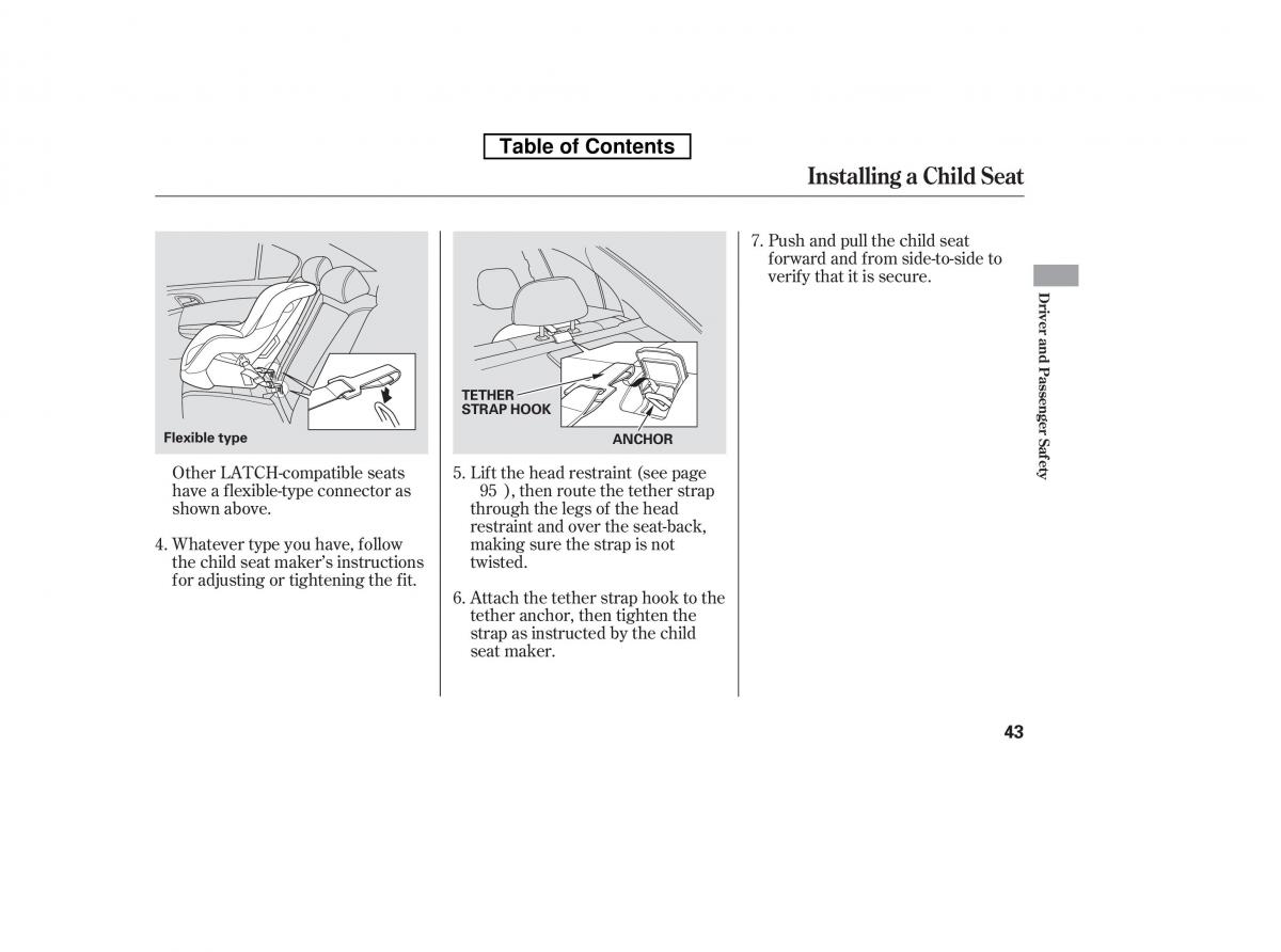 Honda Accord VIII 8 owners manual / page 58