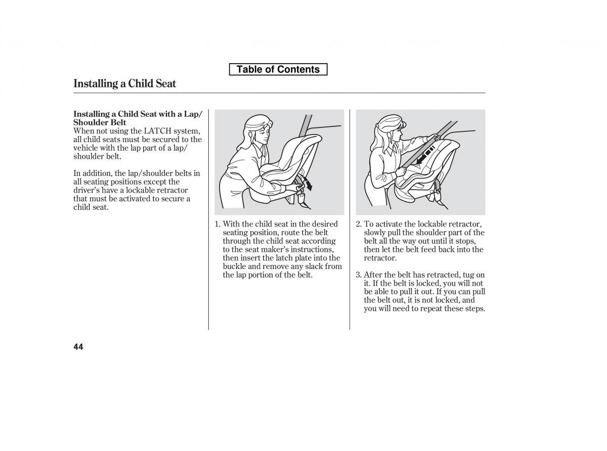 Honda Accord VIII 8 owners manual / page 59