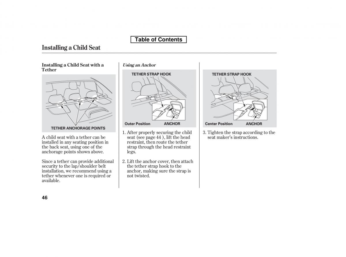 Honda Accord VIII 8 owners manual / page 61