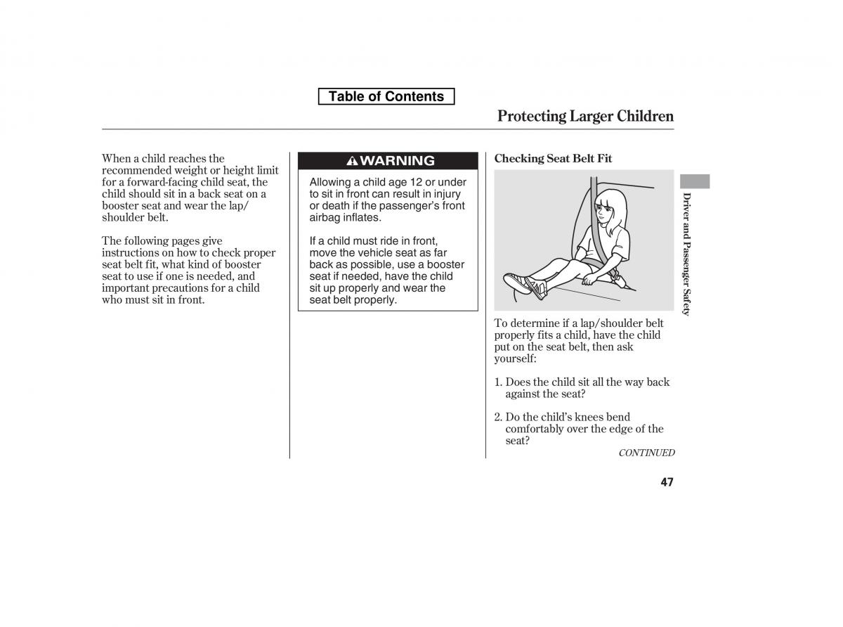 Honda Accord VIII 8 owners manual / page 62