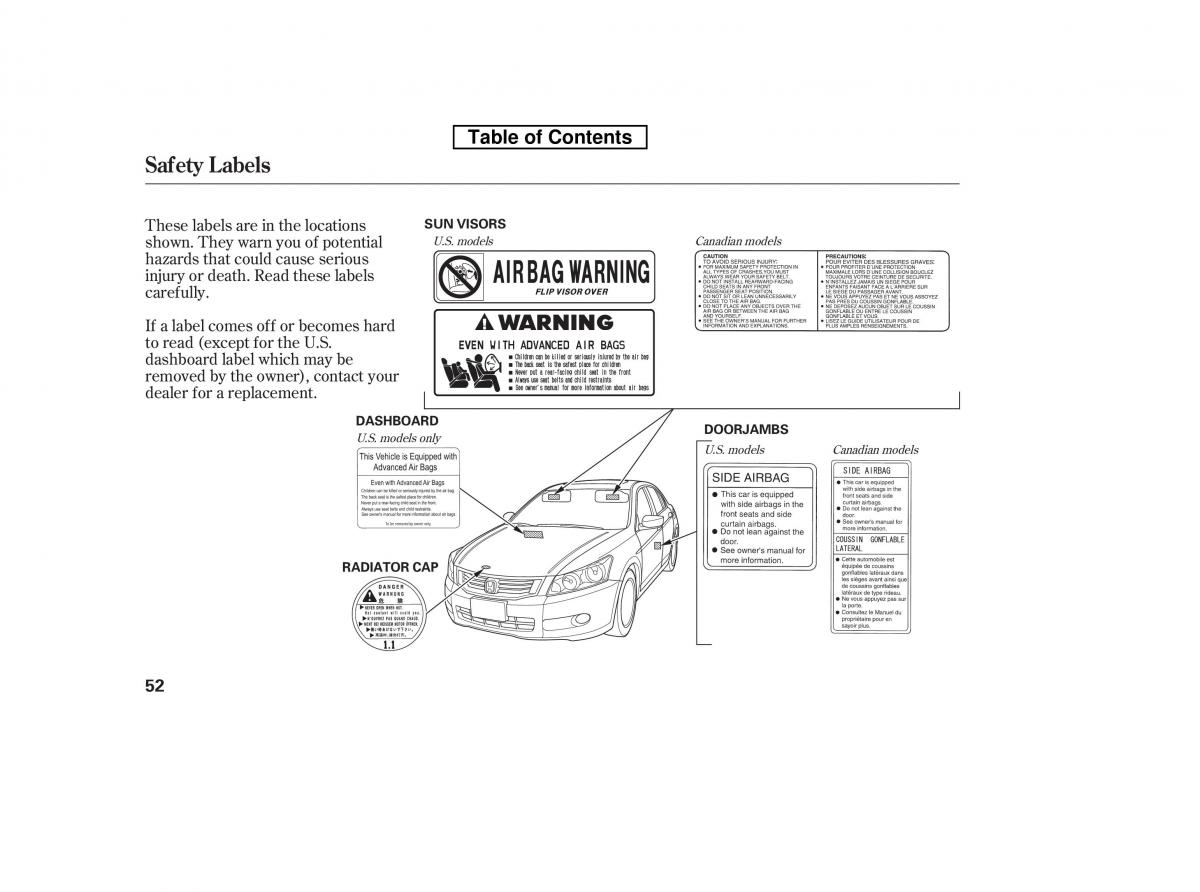 Honda Accord VIII 8 owners manual / page 67