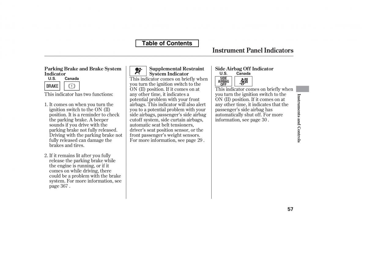 Honda Accord VIII 8 owners manual / page 72