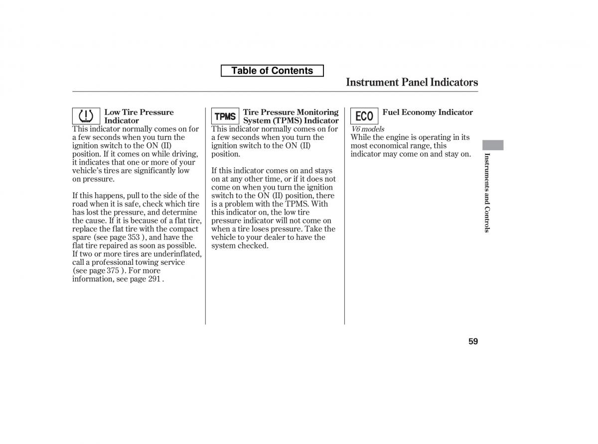 Honda Accord VIII 8 owners manual / page 74