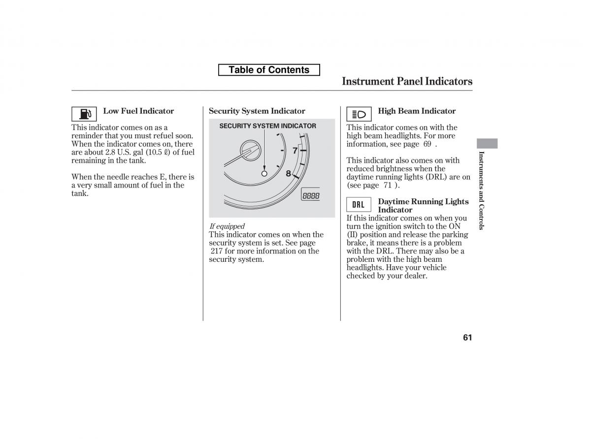 Honda Accord VIII 8 owners manual / page 76