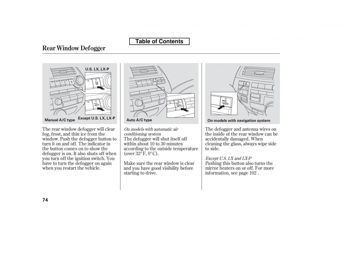 Honda Accord VIII 8 owners manual / page 89