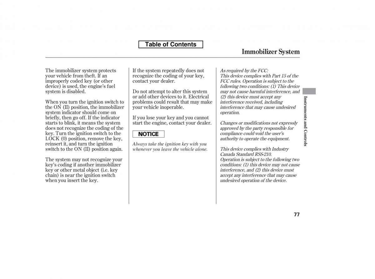 Honda Accord VIII 8 owners manual / page 92