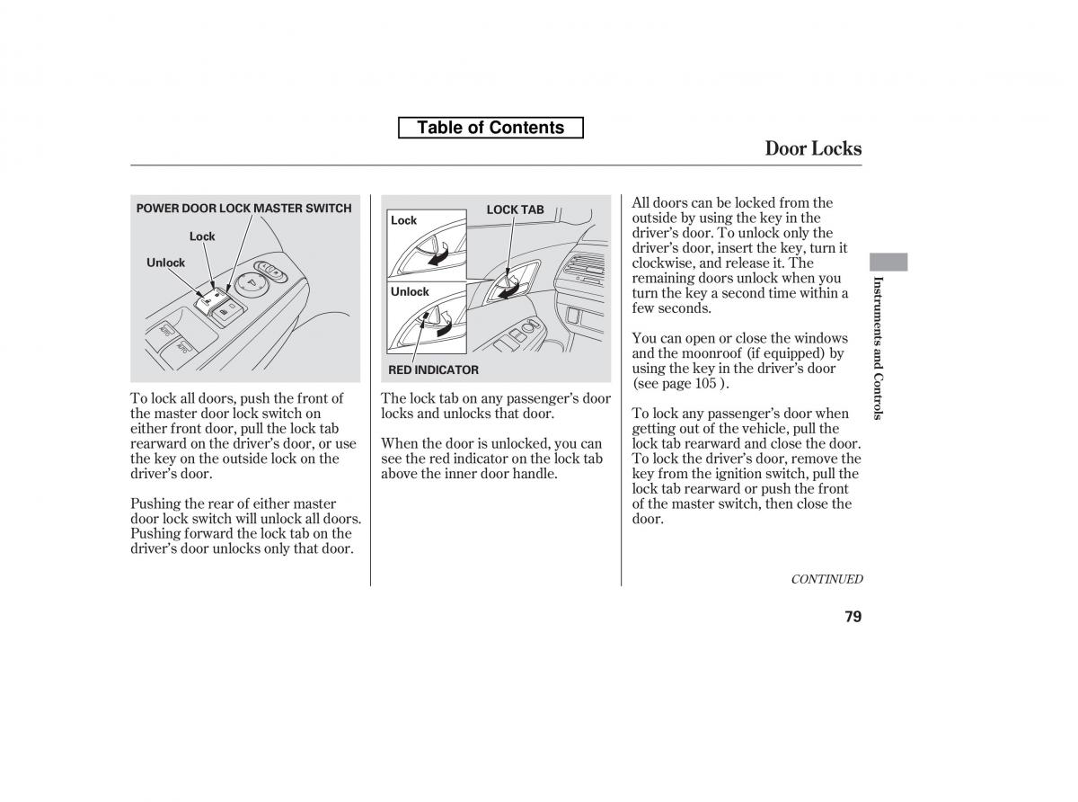 Honda Accord VIII 8 owners manual / page 94