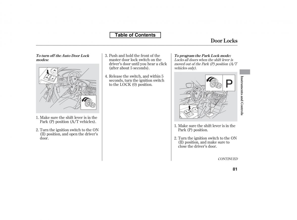 Honda Accord VIII 8 owners manual / page 96