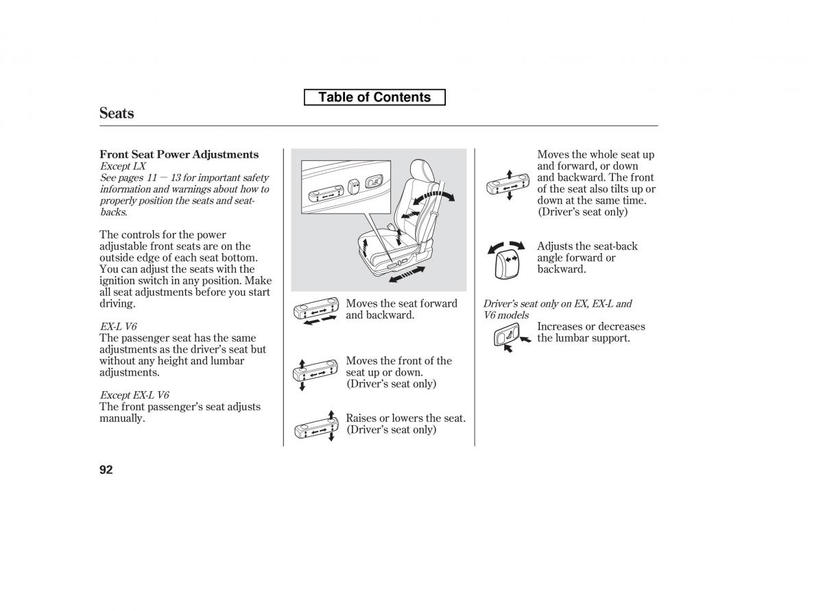 Honda Accord VIII 8 owners manual / page 107