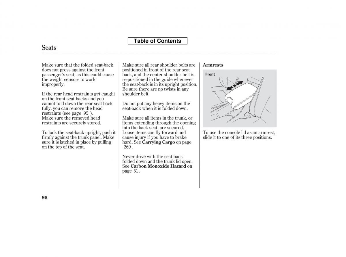 Honda Accord VIII 8 owners manual / page 113