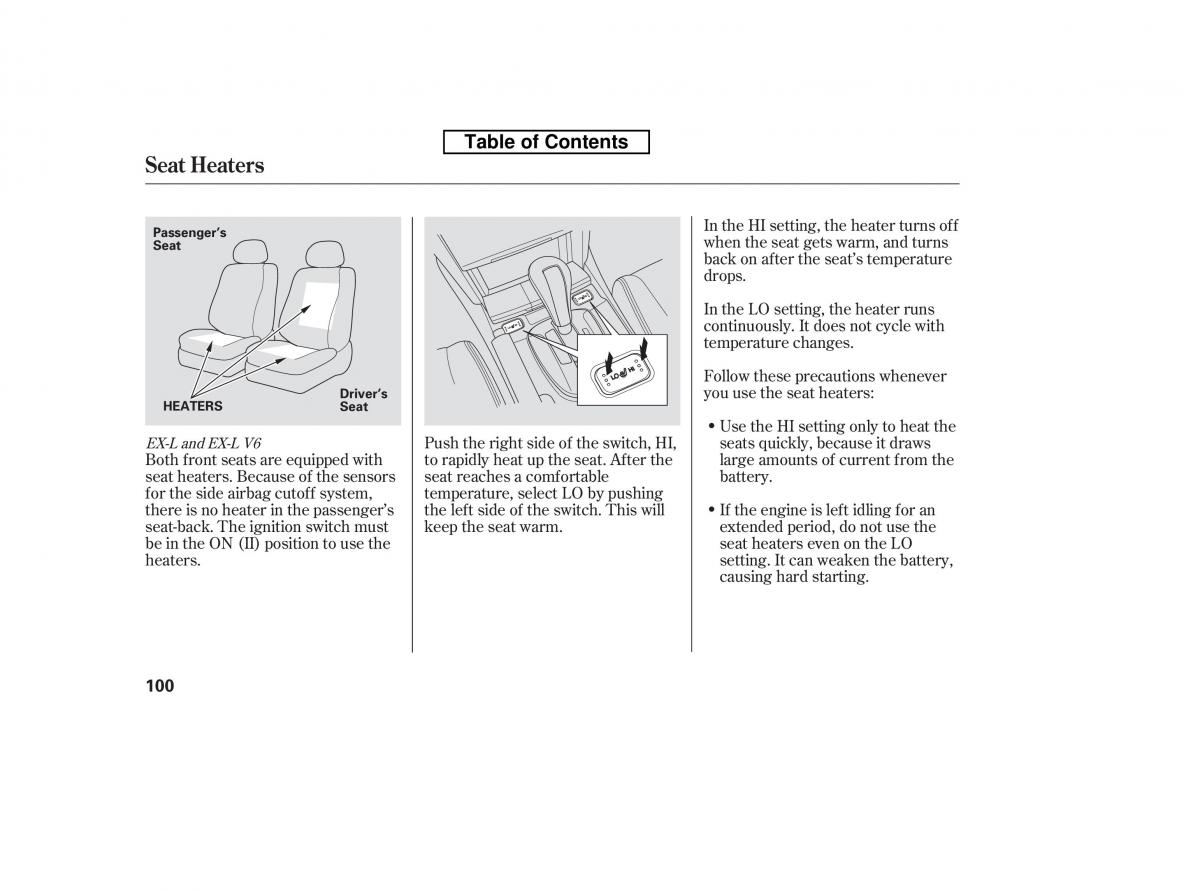 Honda Accord VIII 8 owners manual / page 115