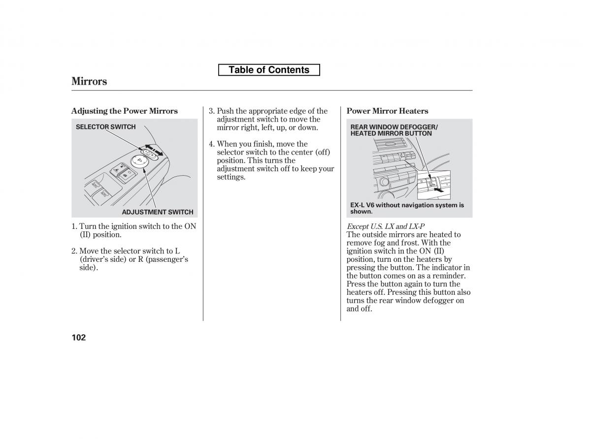 Honda Accord VIII 8 owners manual / page 117