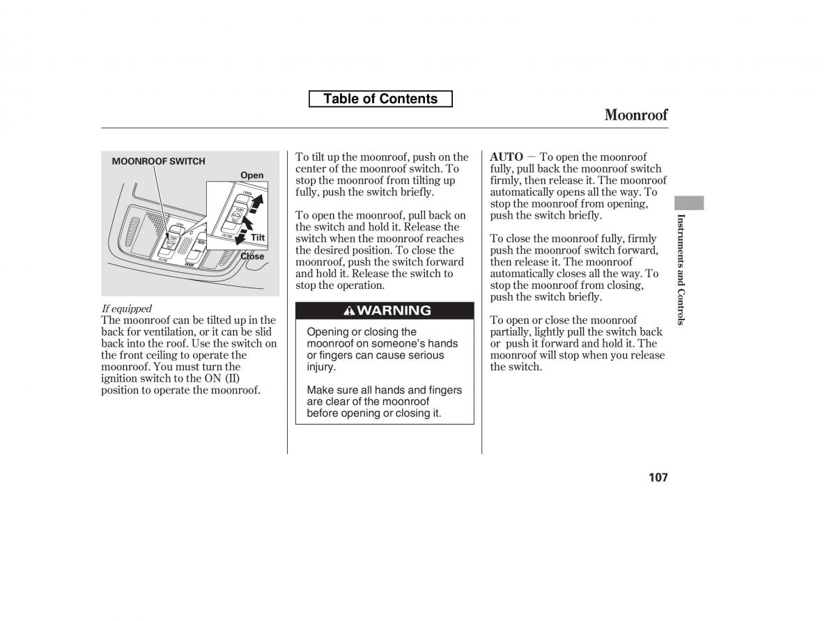 Honda Accord VIII 8 owners manual / page 122