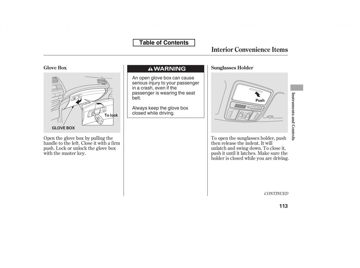 Honda Accord VIII 8 owners manual / page 128