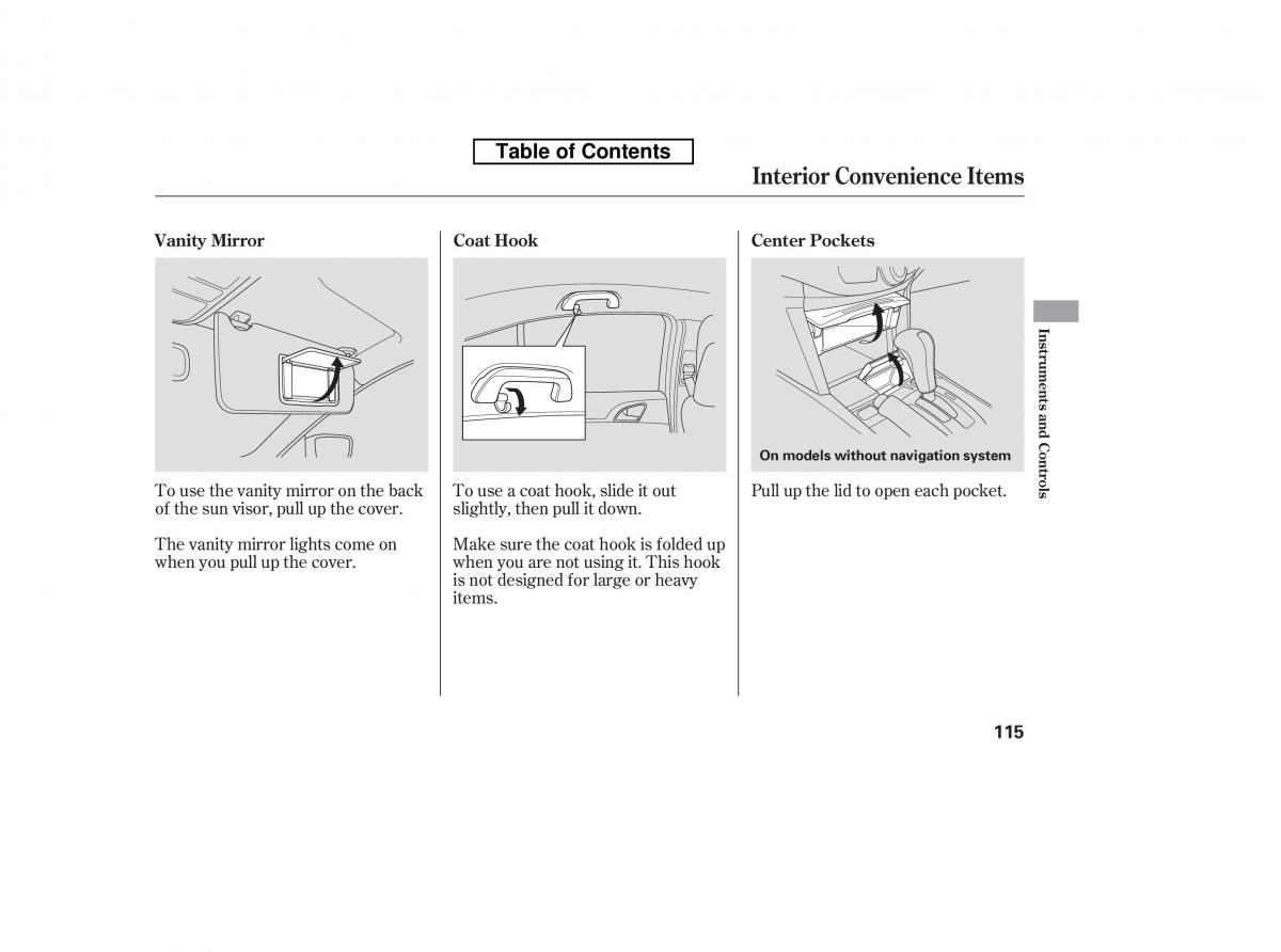 Honda Accord VIII 8 owners manual / page 130