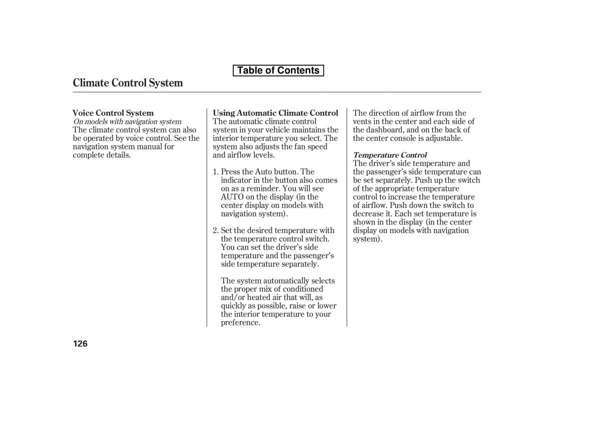 Honda Accord VIII 8 owners manual / page 141