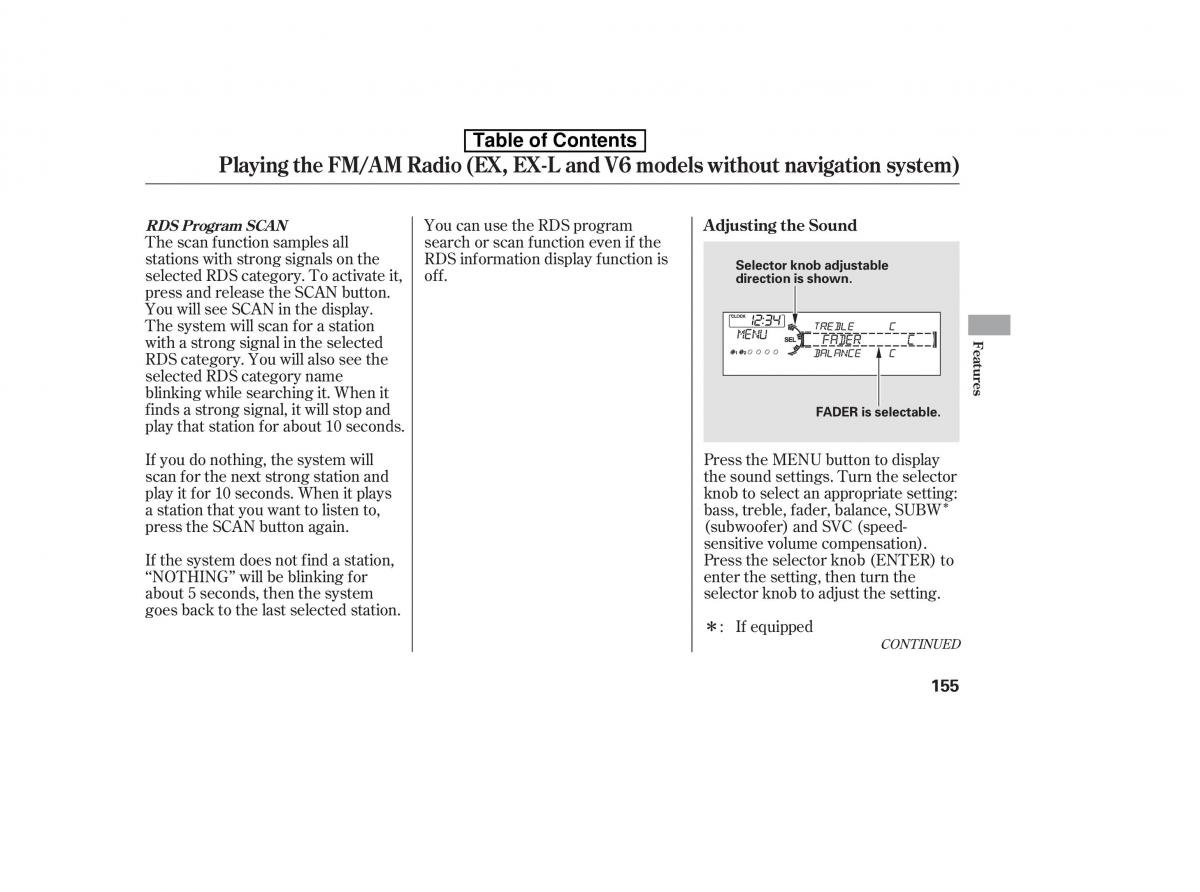 Honda Accord VIII 8 owners manual / page 170