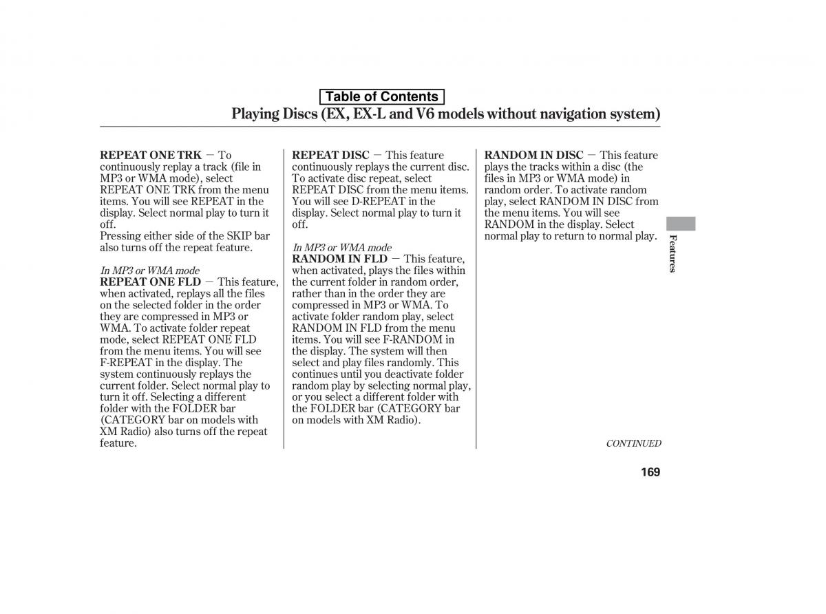 Honda Accord VIII 8 owners manual / page 184