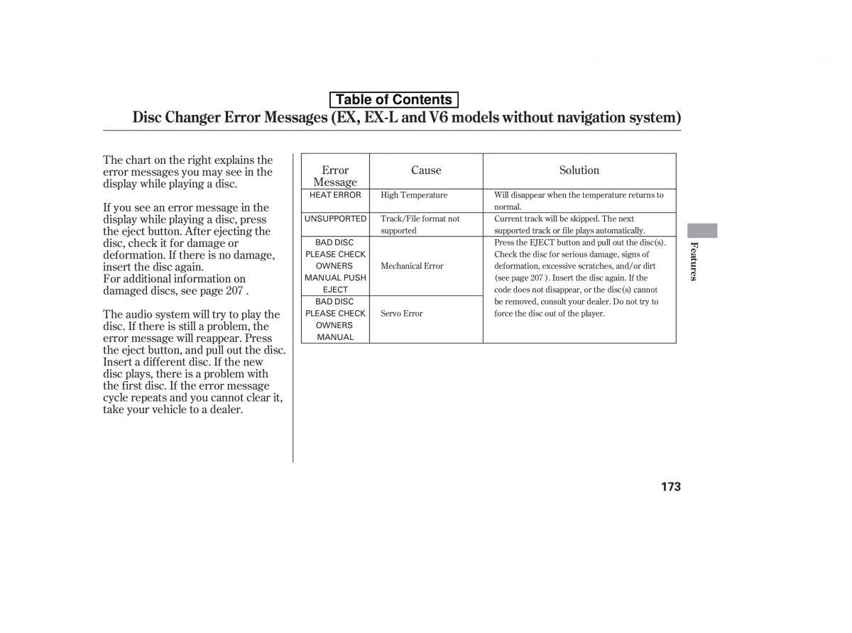 Honda Accord VIII 8 owners manual / page 188