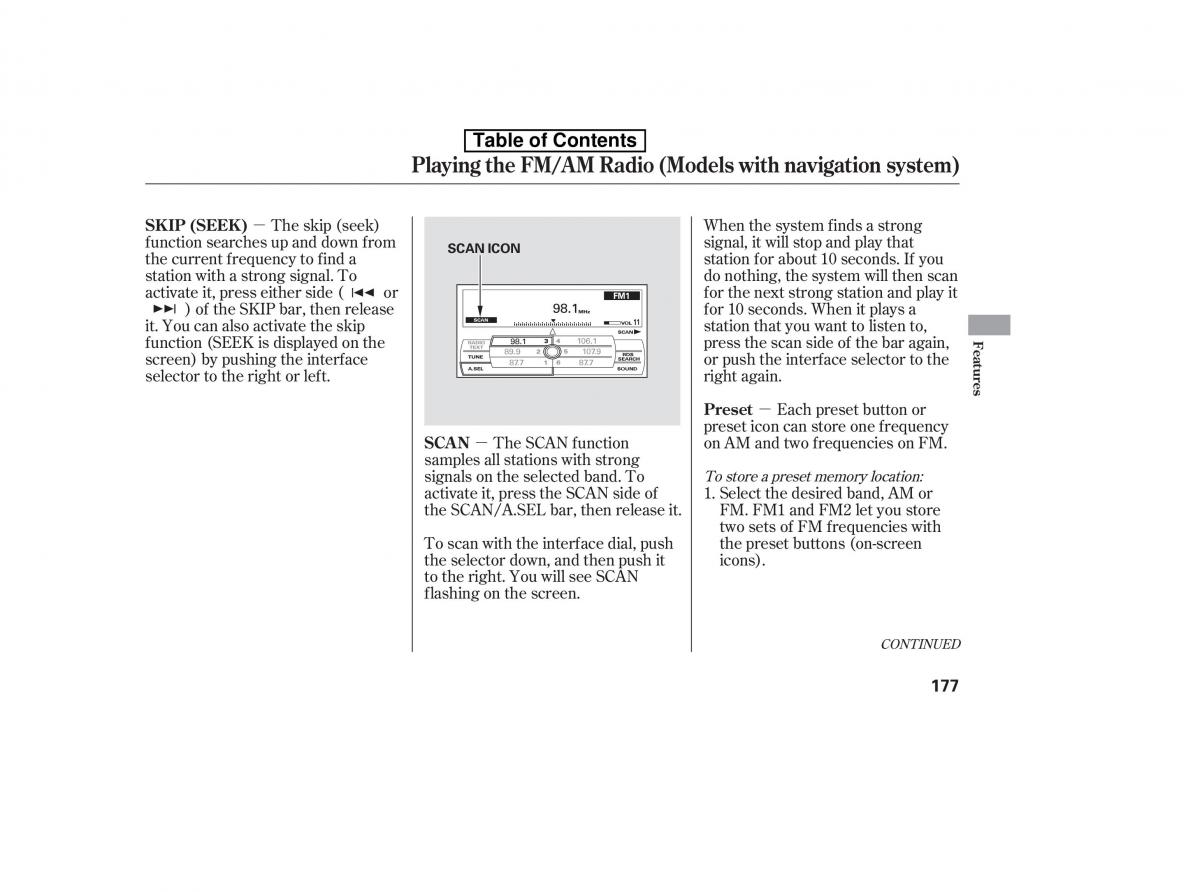 Honda Accord VIII 8 owners manual / page 192