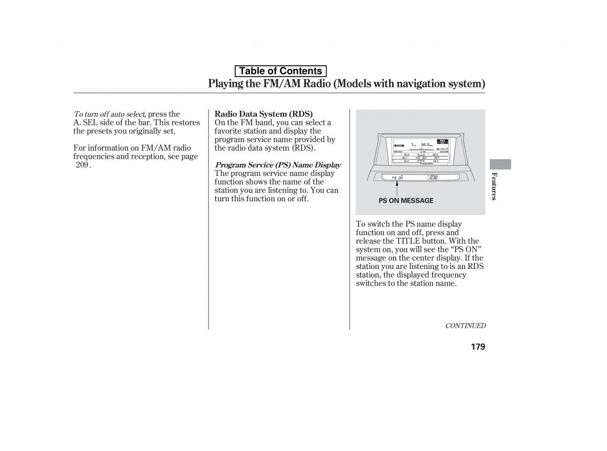 Honda Accord VIII 8 owners manual / page 194