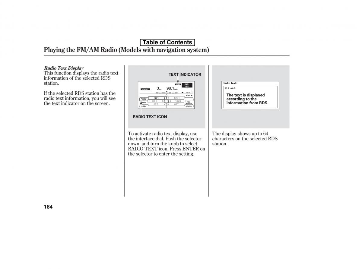 Honda Accord VIII 8 owners manual / page 199