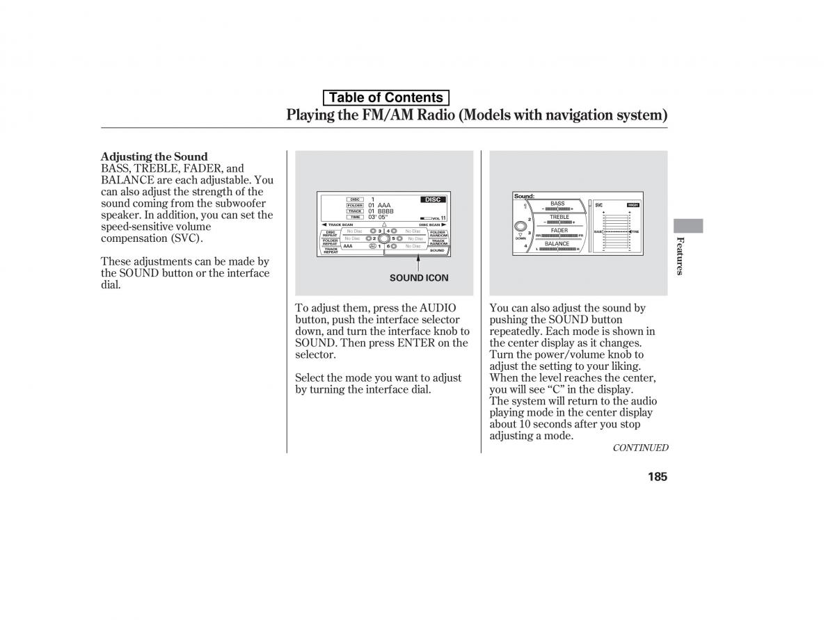 Honda Accord VIII 8 owners manual / page 200