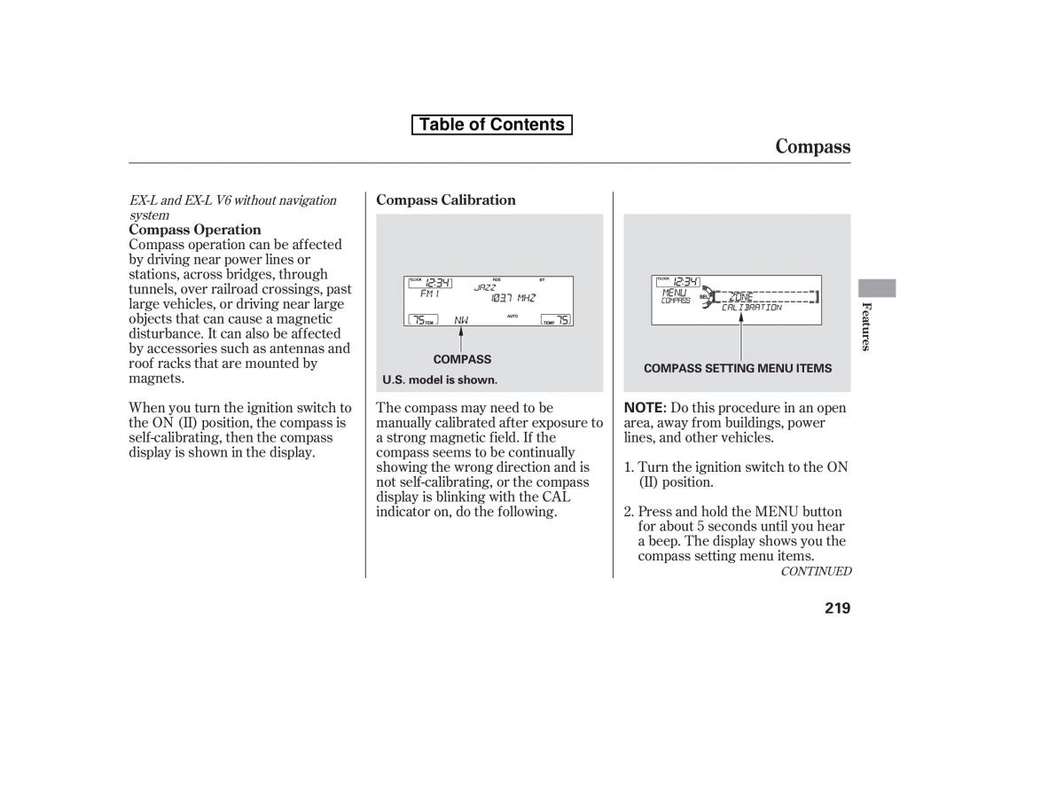 Honda Accord VIII 8 owners manual / page 234