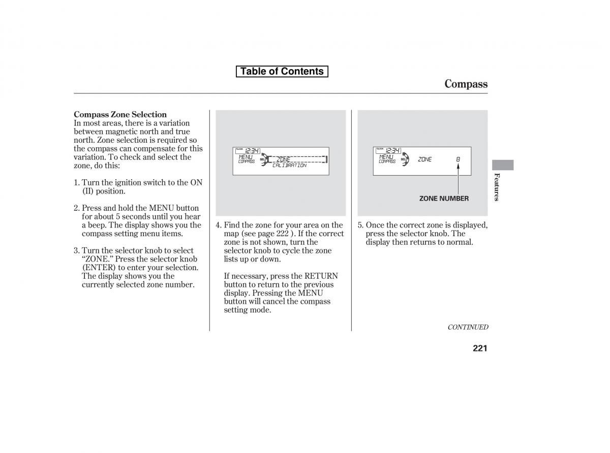 Honda Accord VIII 8 owners manual / page 236