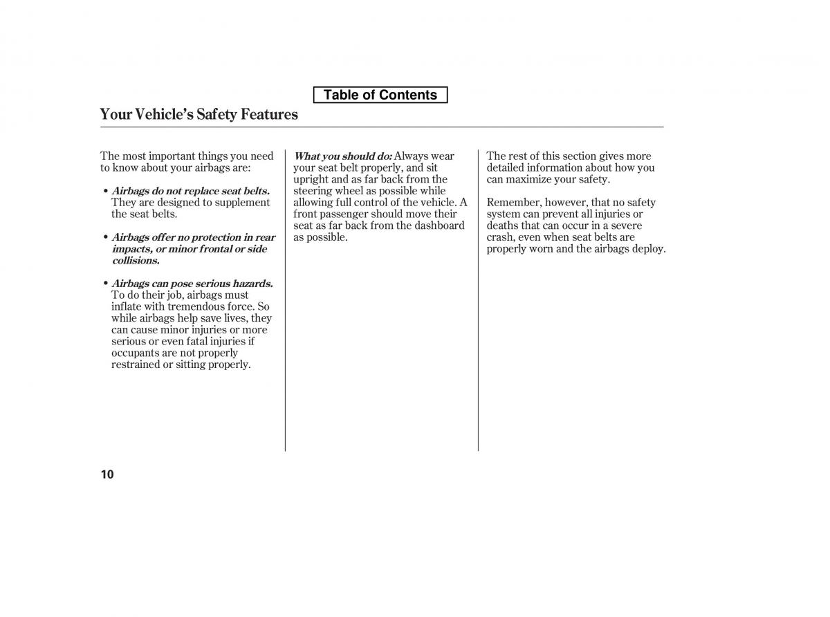 Honda Accord VIII 8 owners manual / page 25