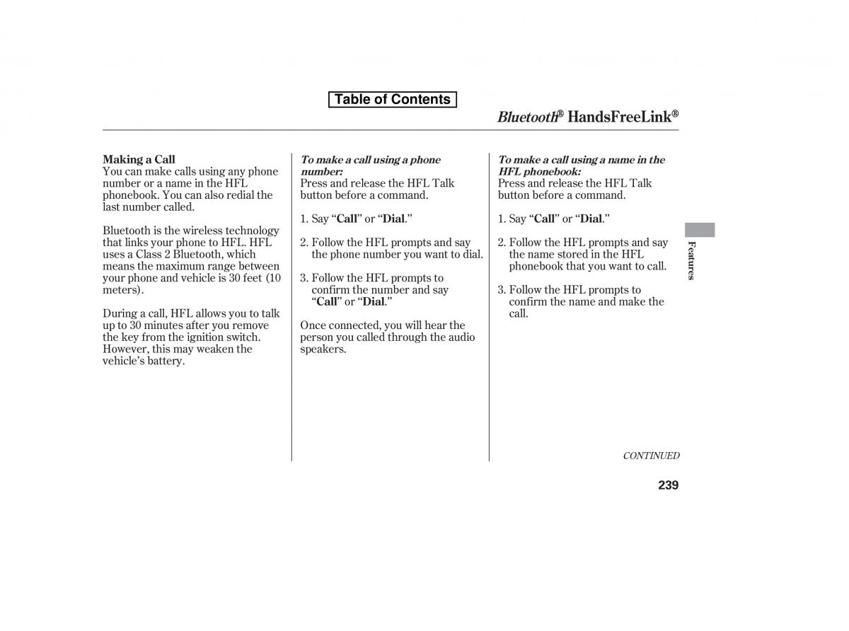 Honda Accord VIII 8 owners manual / page 254