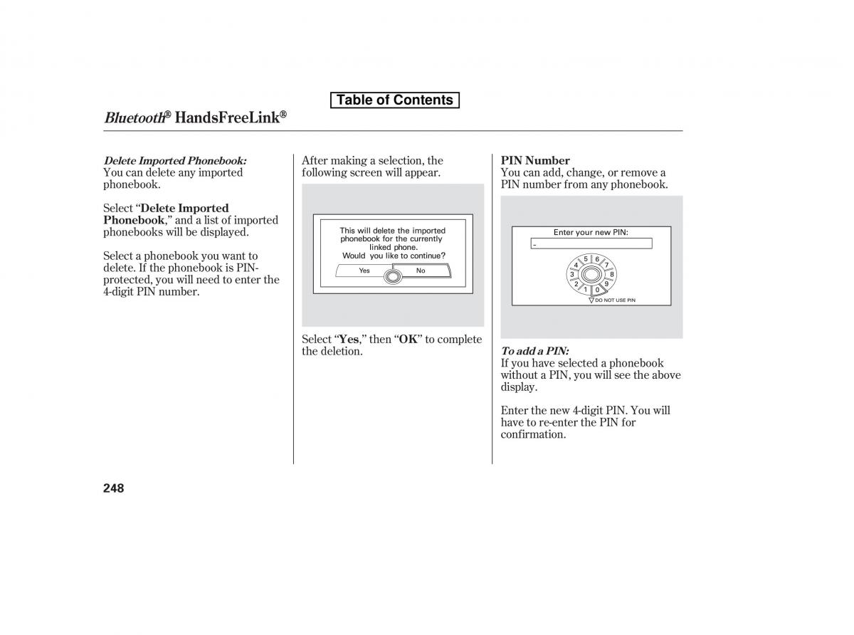 Honda Accord VIII 8 owners manual / page 263