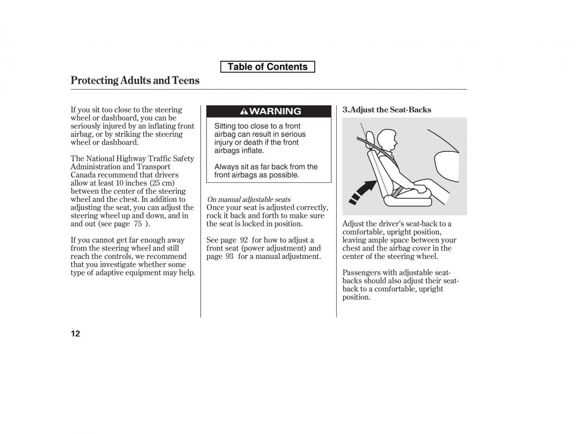 Honda Accord VIII 8 owners manual / page 27