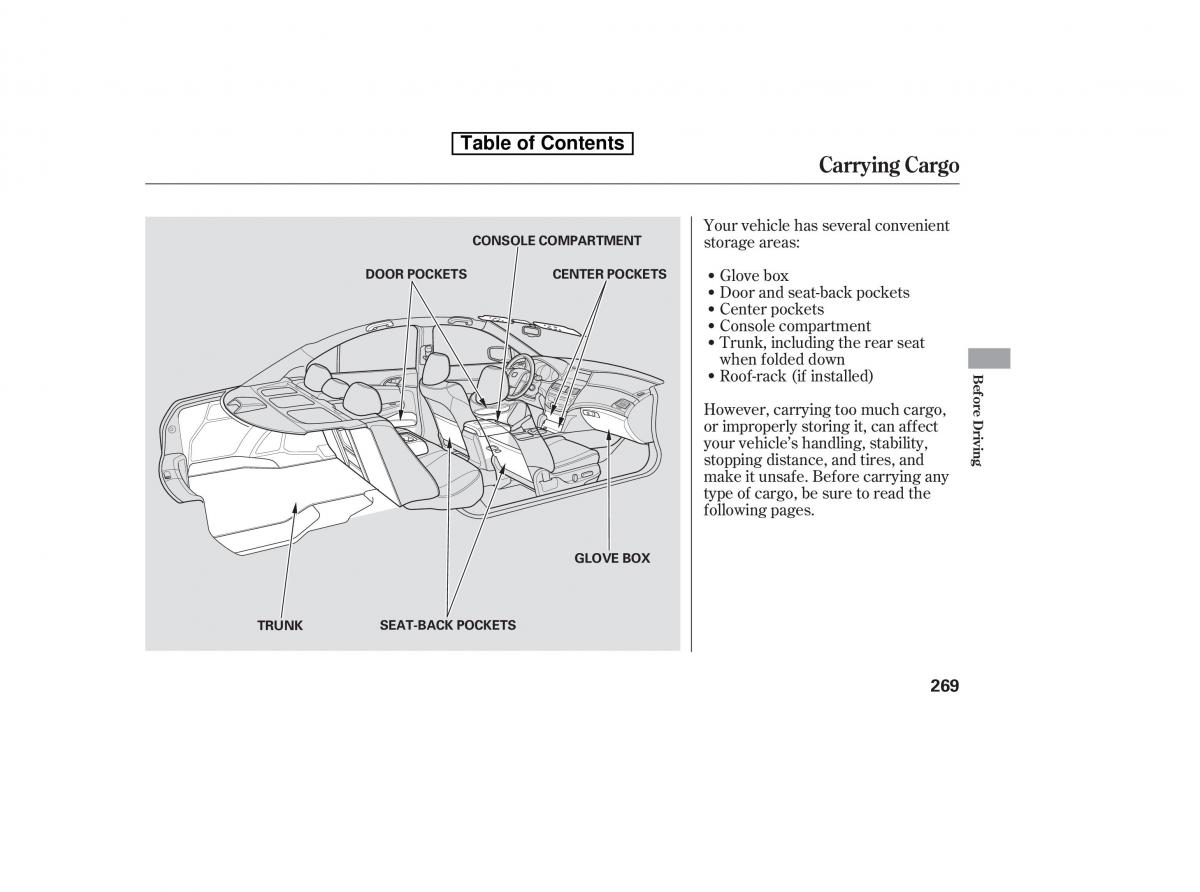 Honda Accord VIII 8 owners manual / page 284