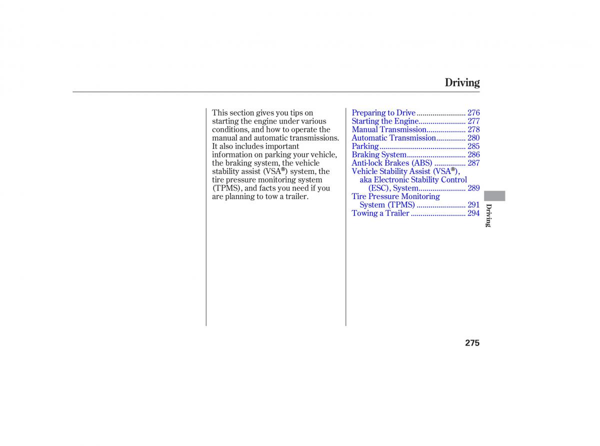 Honda Accord VIII 8 owners manual / page 290