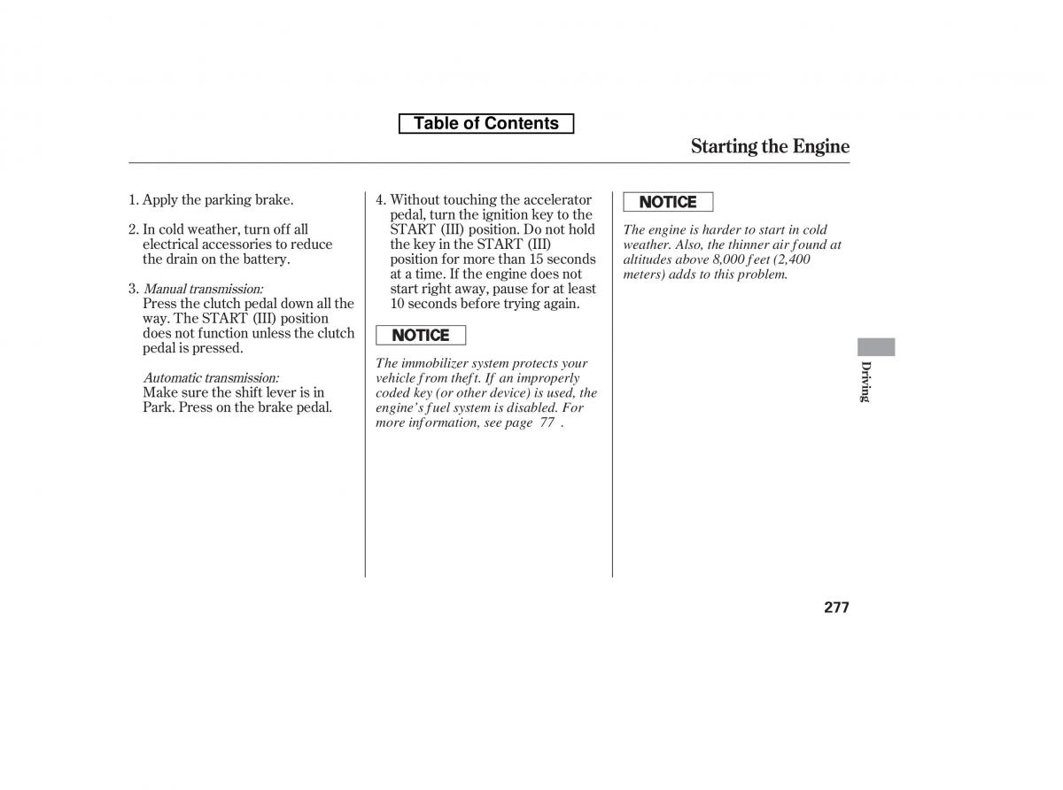 Honda Accord VIII 8 owners manual / page 292