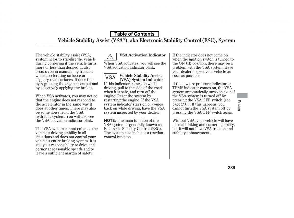 Honda Accord VIII 8 owners manual / page 304